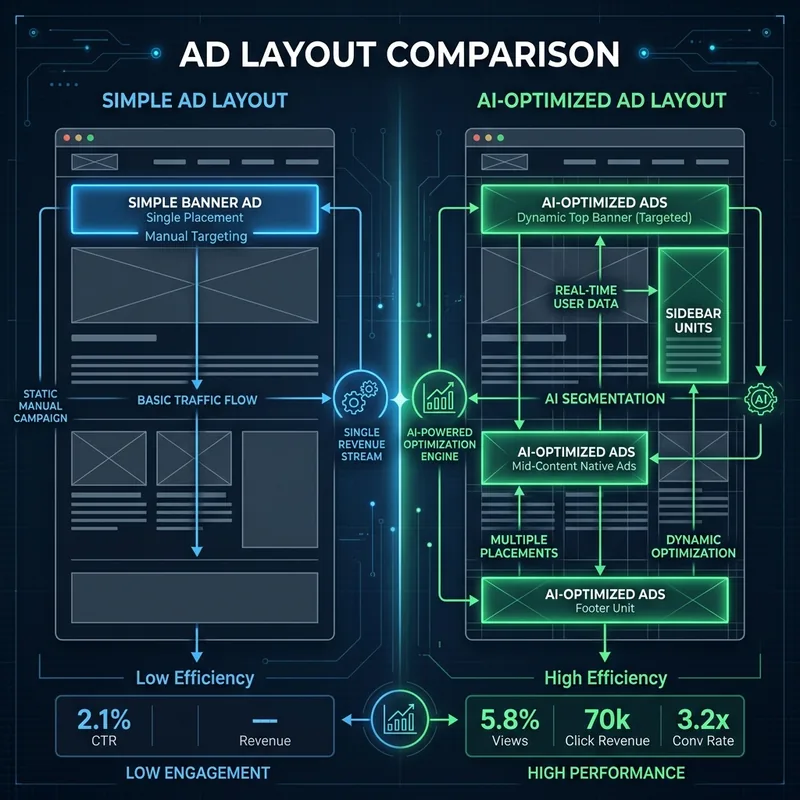 AdSense vs Ezoic comparison dashboard